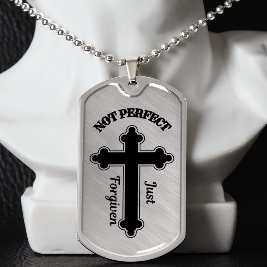 Just Forgiven Dog Tag