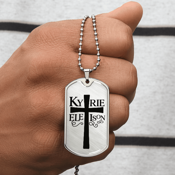 Kirie Eleison Dog Tag