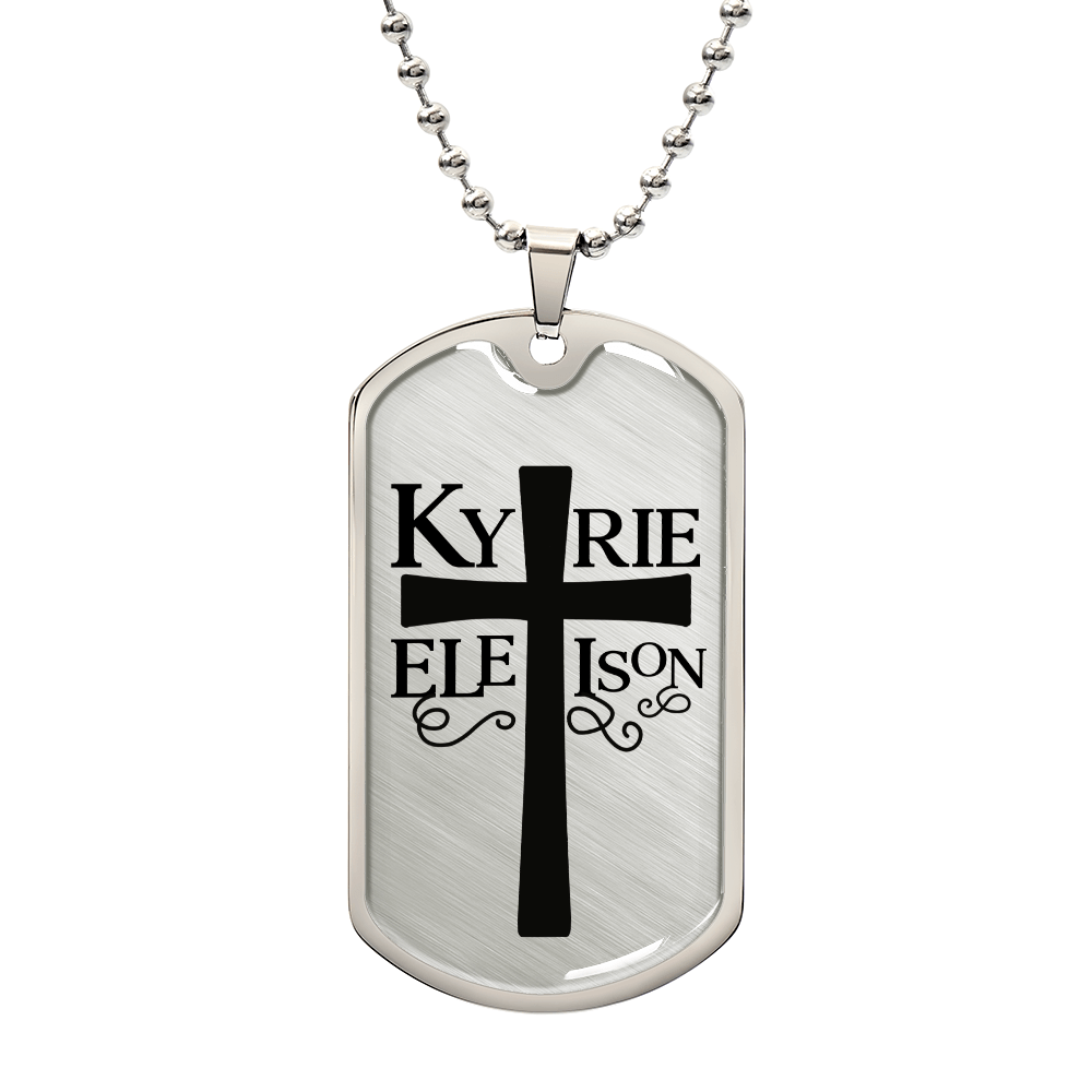 Kirie Eleison Dog Tag