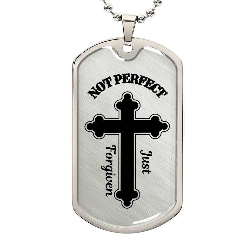 Just Forgiven Dog Tag