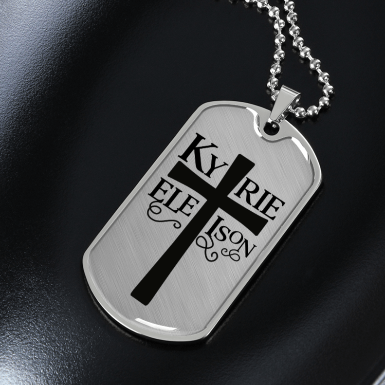 Kirie Eleison Dog Tag