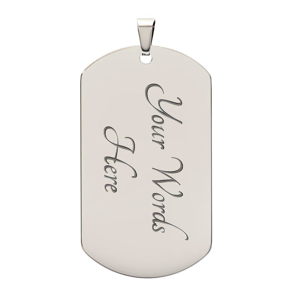Just Forgiven Dog Tag