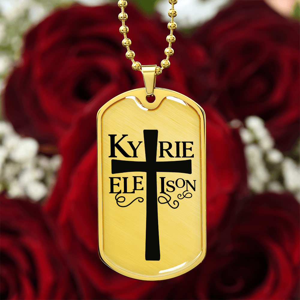 Kirie Eleison Dog Tag