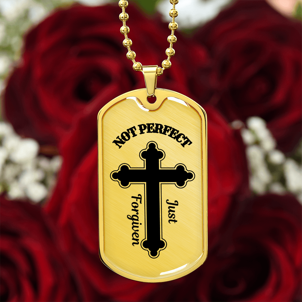 Just Forgiven Dog Tag