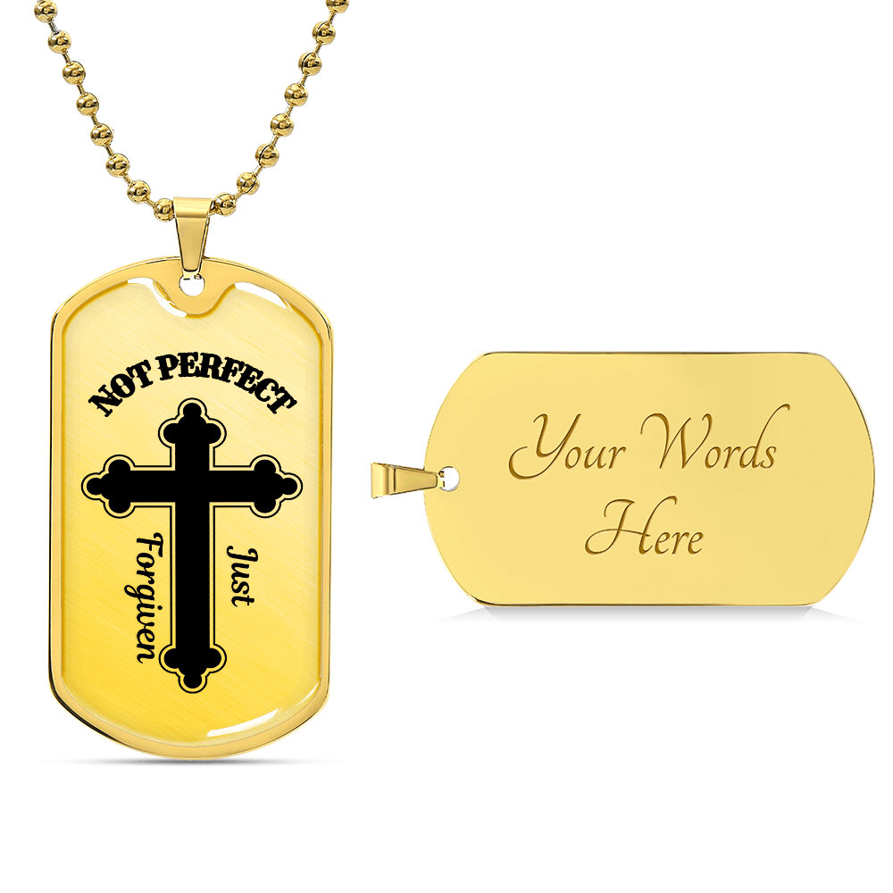 Just Forgiven Dog Tag