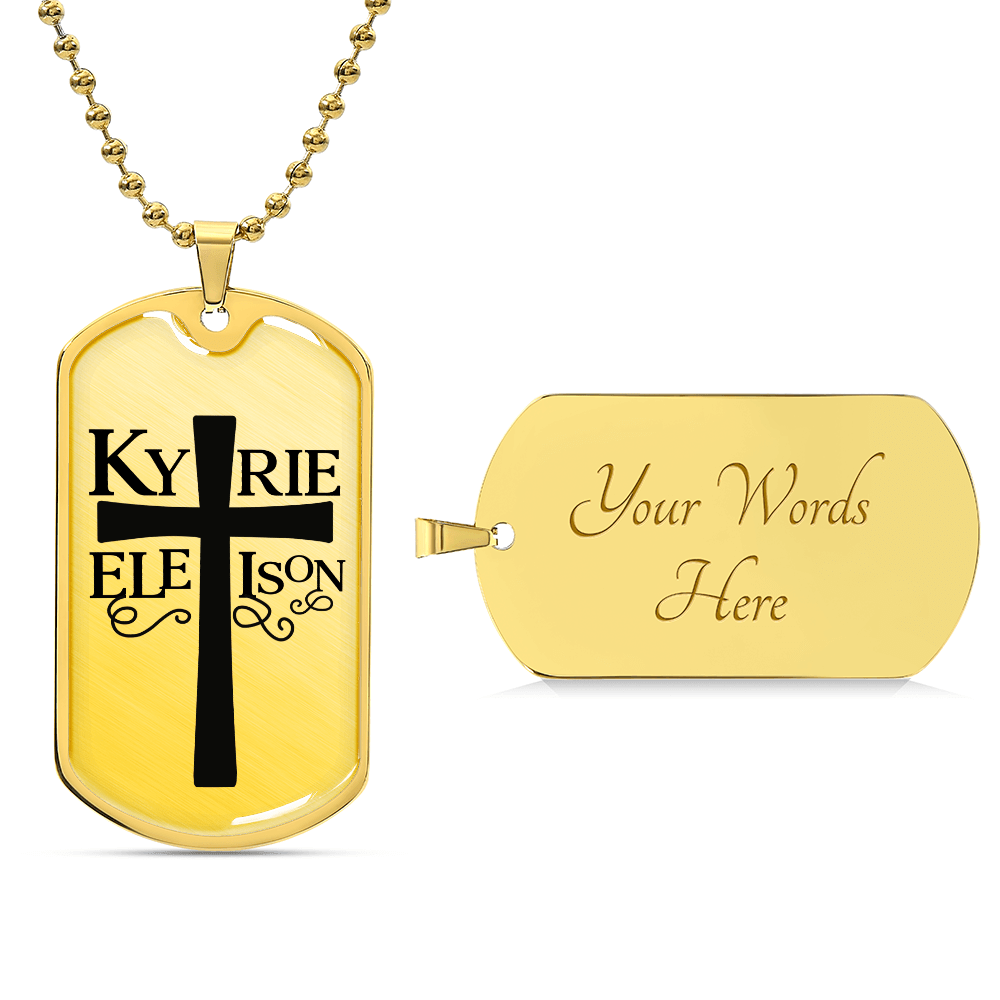 Kirie Eleison Dog Tag