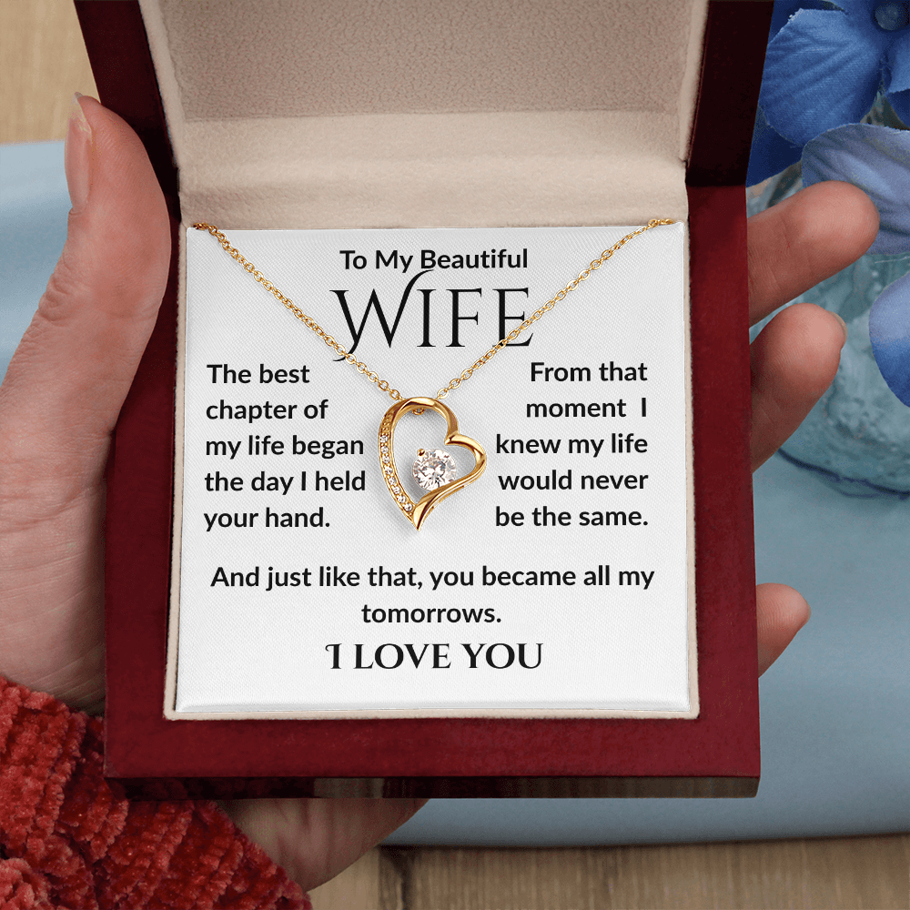 Best Chapter, Cubic Zirconia With Heart Necklace
