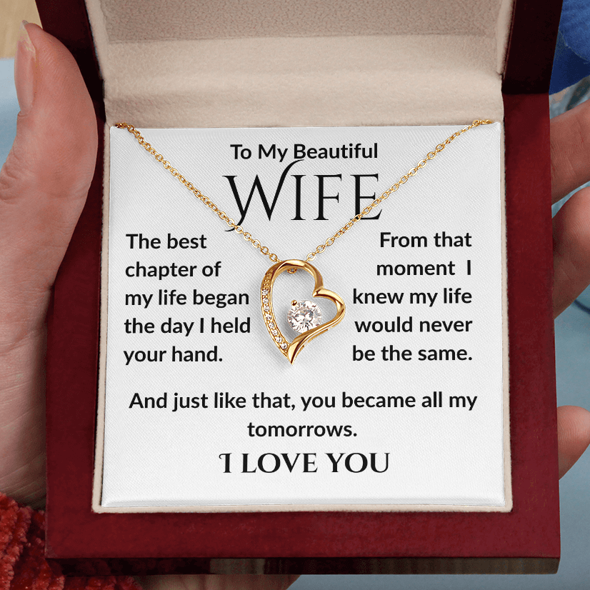 Best Chapter, Cubic Zirconia With Heart Necklace