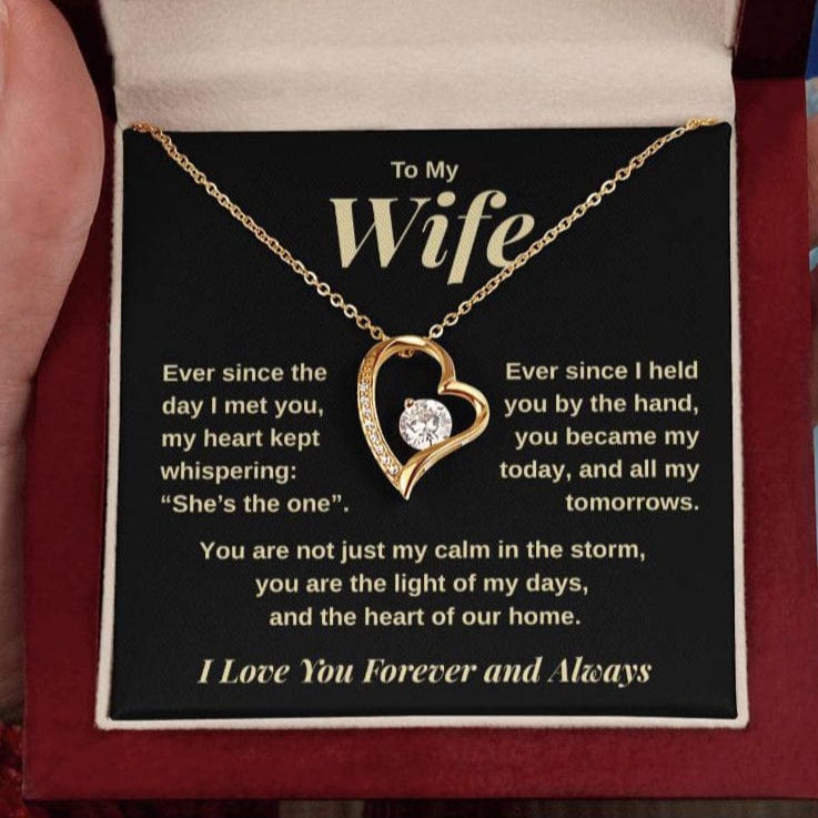 To my Wife, Whisper of my Heart, Forever Love Necklace