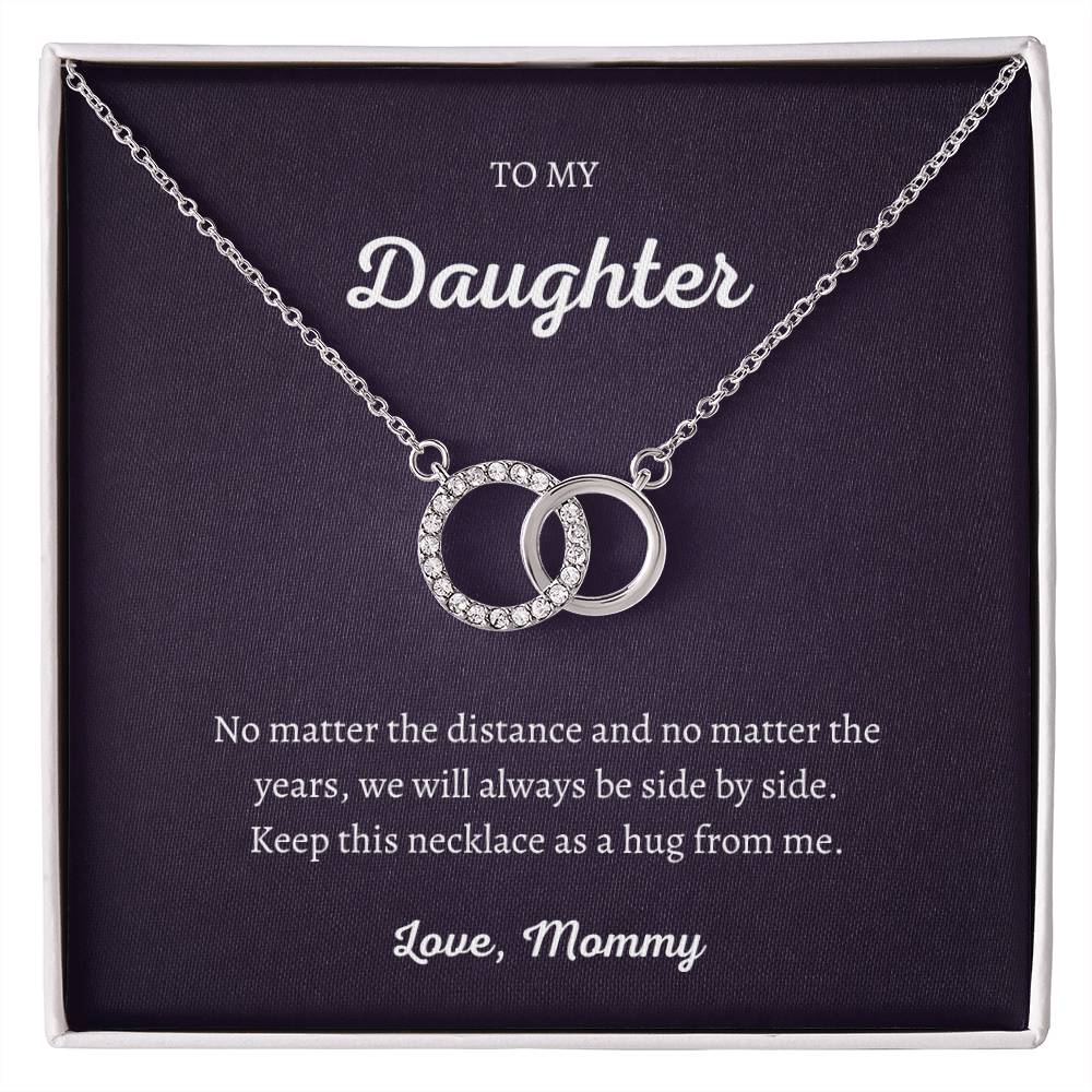To my Daughter, Perfect pair necklace