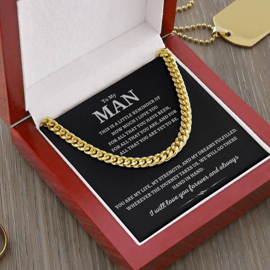 To my Man, Cuban Link Chain