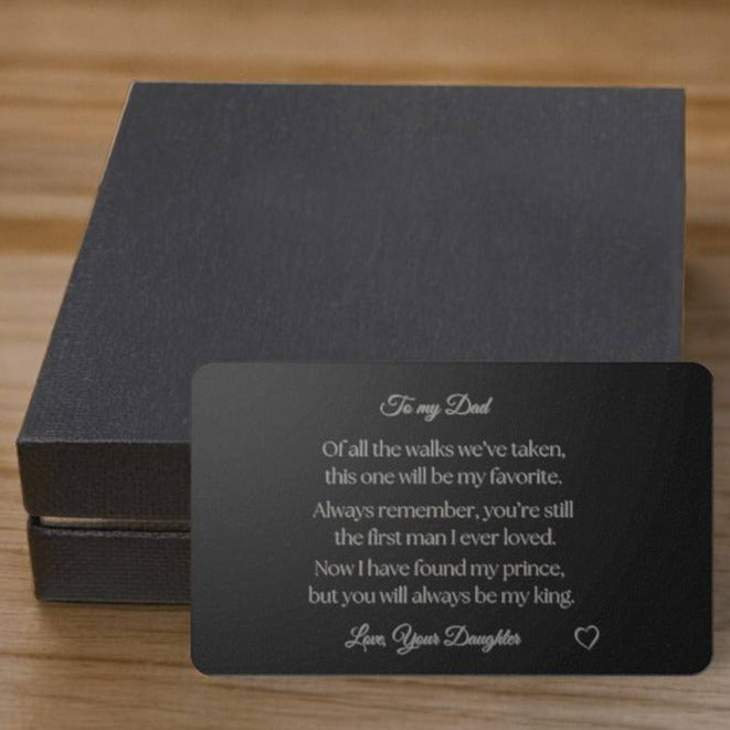 To my Dad on My Wedding Day