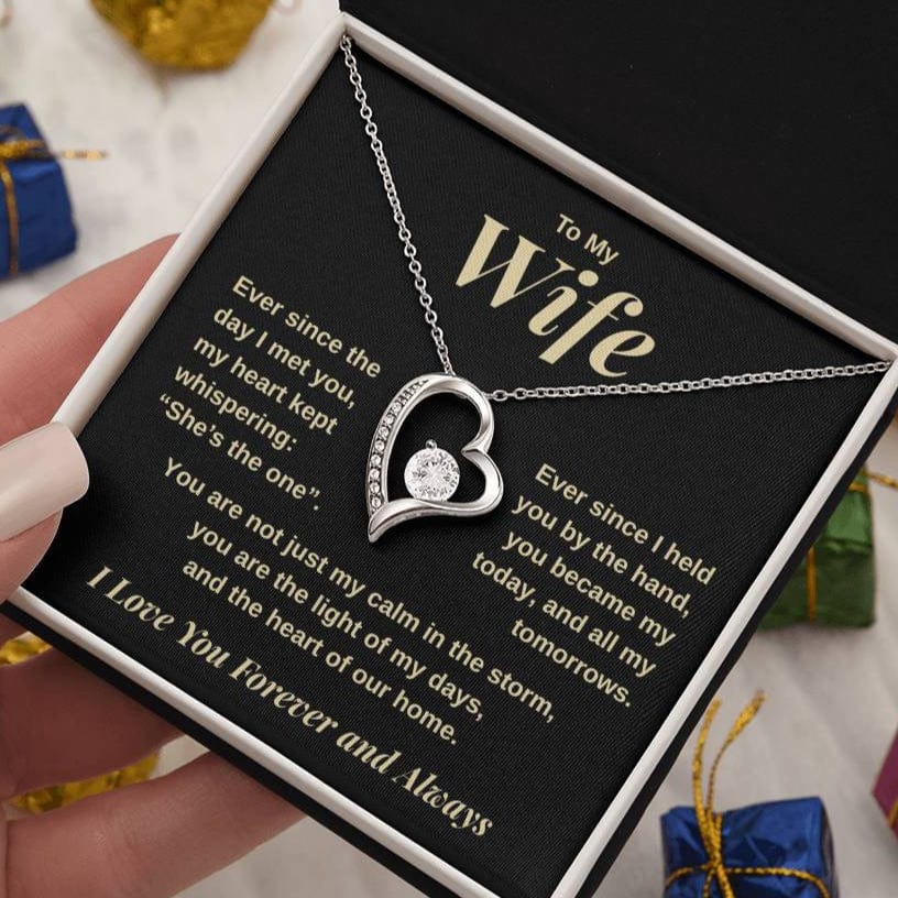 To my Wife, Whisper of my Heart, Forever Love Necklace