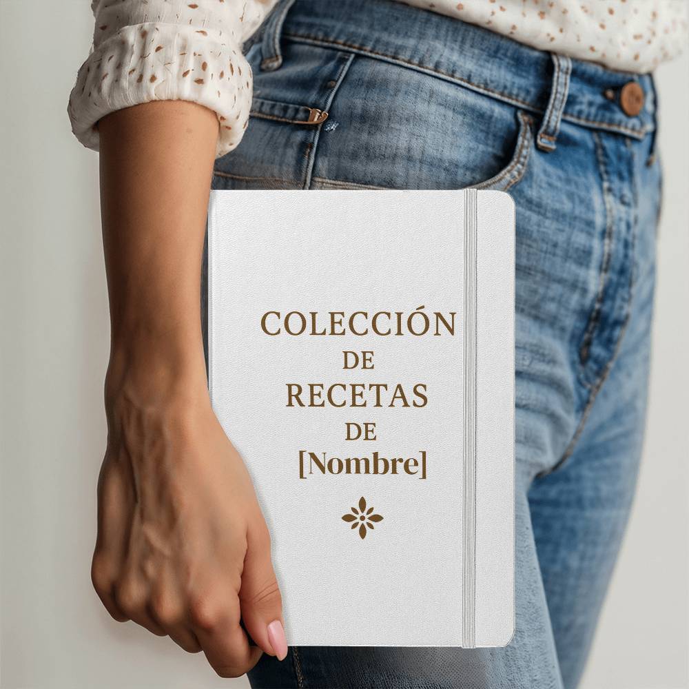 Recetario Personalizado en Español · Colección de Recetas con Nombre · Regalo Elegante para Mamá o Familia