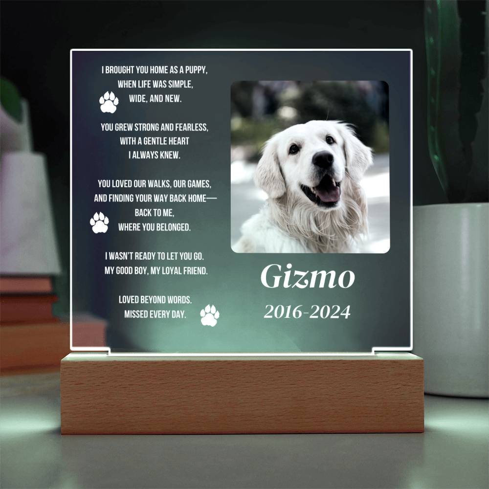 Pet Memorial Plaque