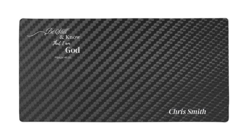 Personalized Desk Mat with Scripture Verse