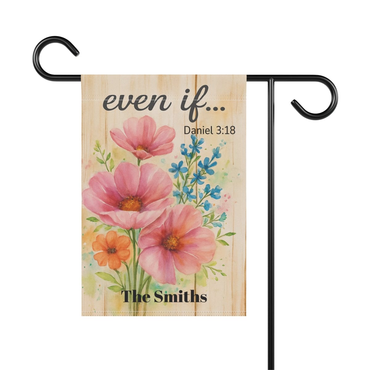 Summer Garden Banner, Inspirational, Scripture