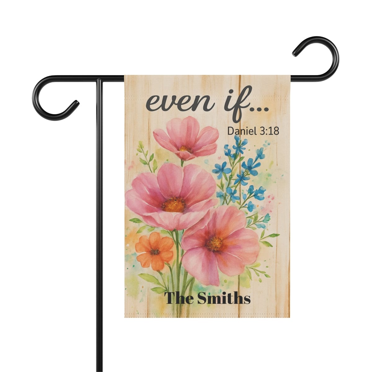 Summer Garden Banner, Inspirational, Scripture