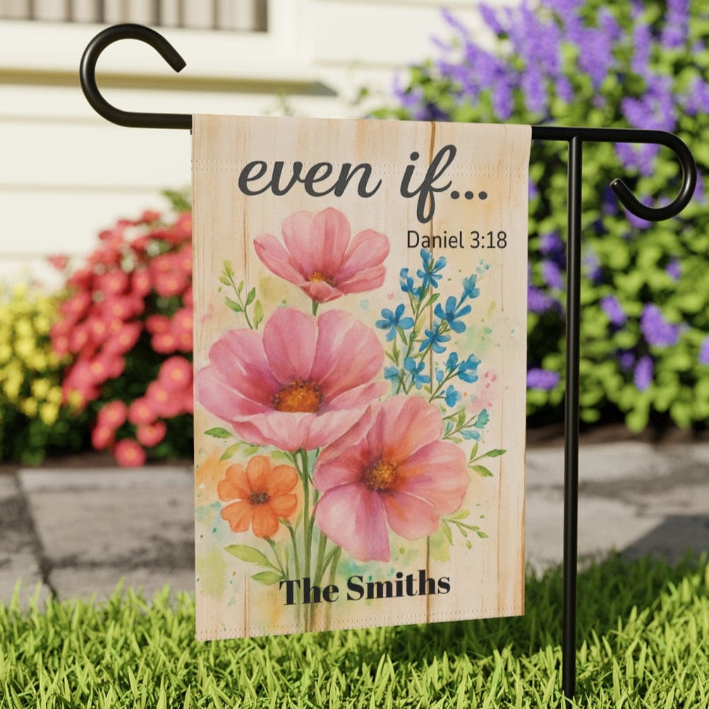 Summer Garden Banner, Inspirational, Scripture
