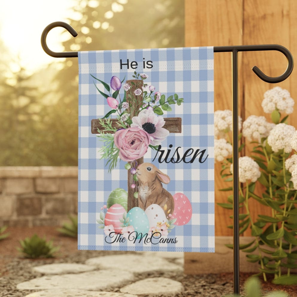 Personalized Easter Garden Flag