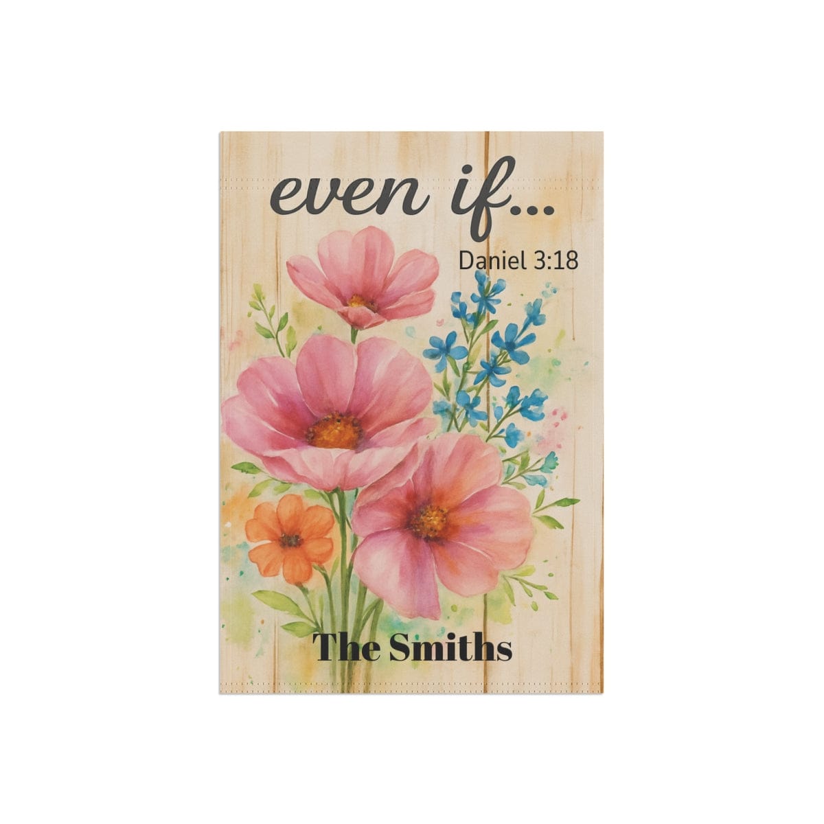 Summer Garden Banner, Inspirational, Scripture