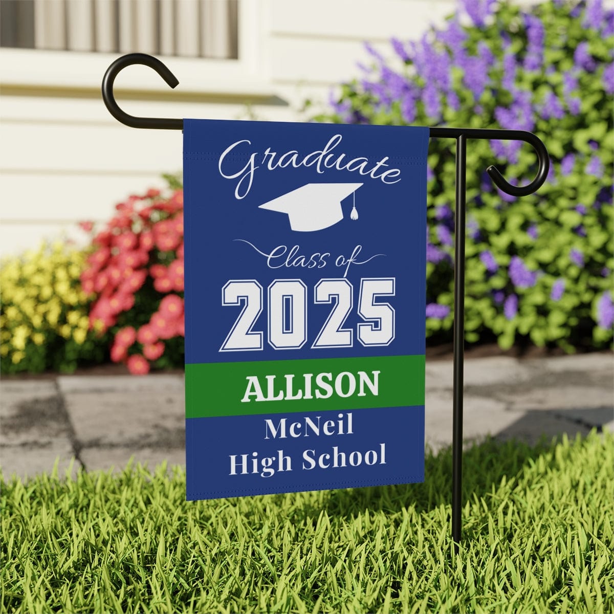 Personalized Graduation Garden Flag