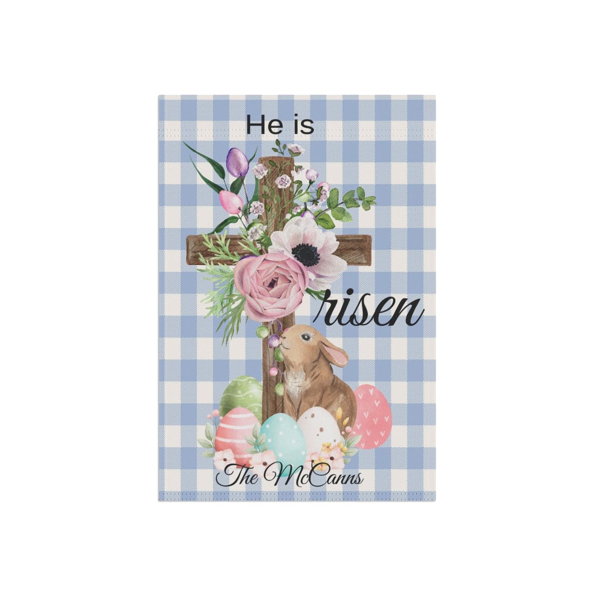 Personalized Easter Garden Flag