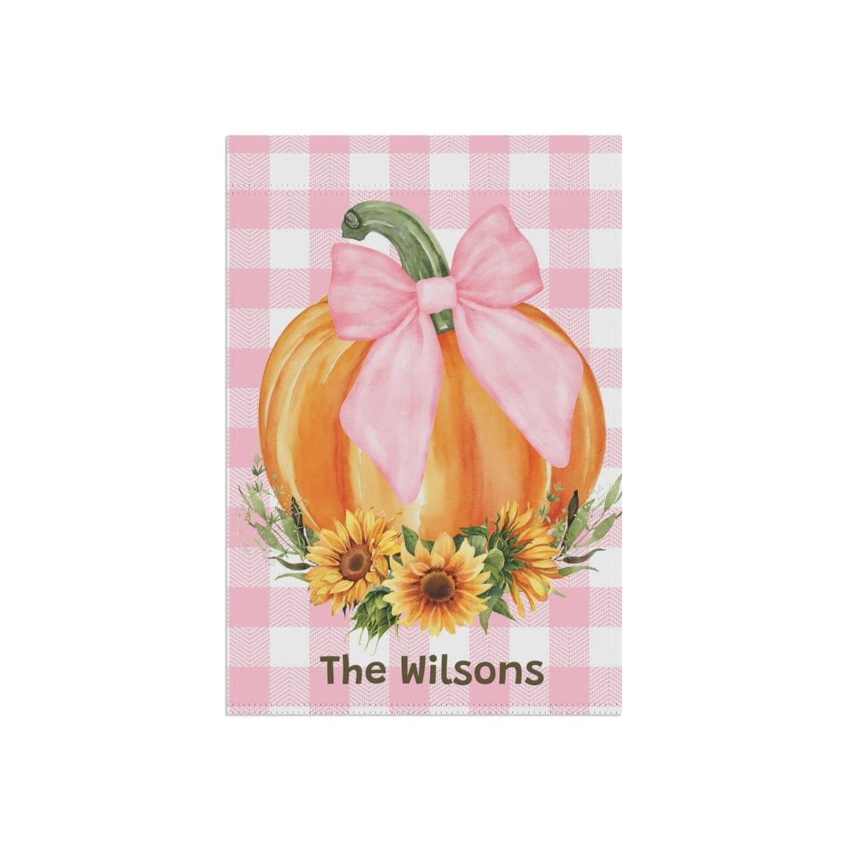 Coquette Style Garden & House Banner, Personalized Fall Decor