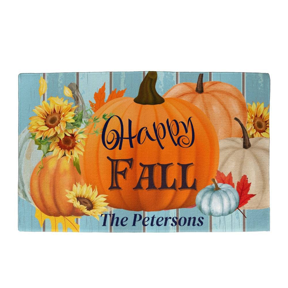 Personalized Welcome Mat, Fall Decor