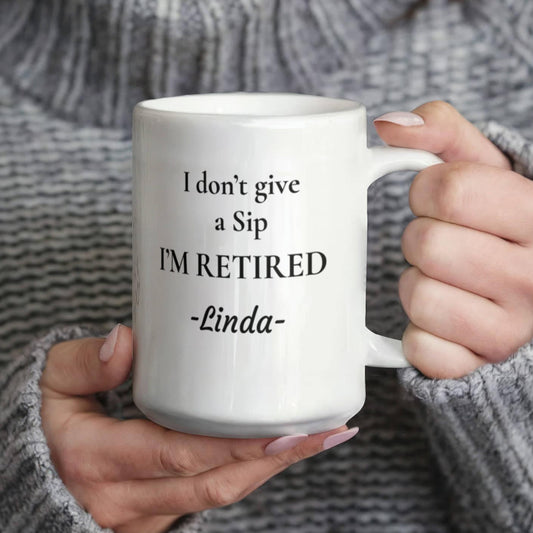Personalized Retirement Mug | Funny Retired Coffee Mug Gift
