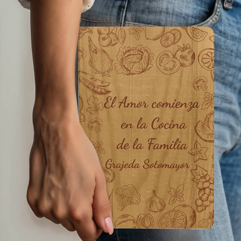 Recetario Personalizado con Apellido • Libro de Recetas Familiar • Cuaderno de Cocina Artesanal en Español
