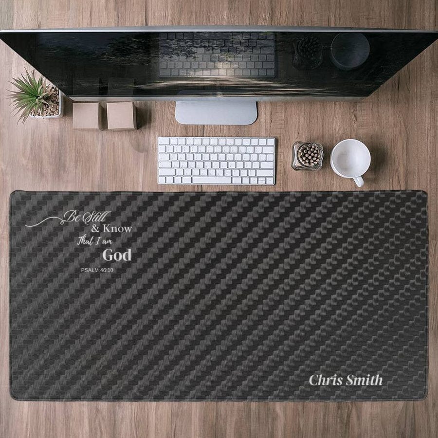 Personalized Desk Mat with Scripture Verse