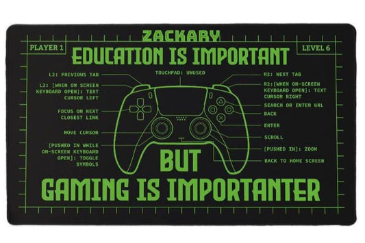 Personalized Gaming Mat, gift for Him , Gift for Her