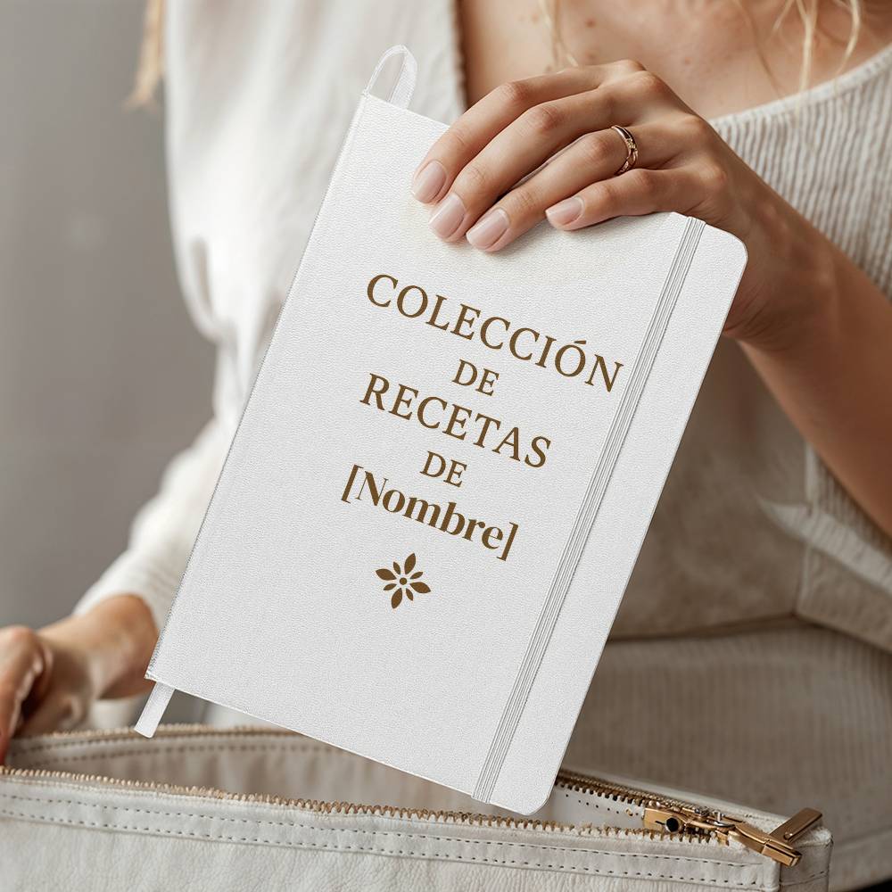 Recetario Personalizado en Español · Colección de Recetas con Nombre · Regalo Elegante para Mamá o Familia