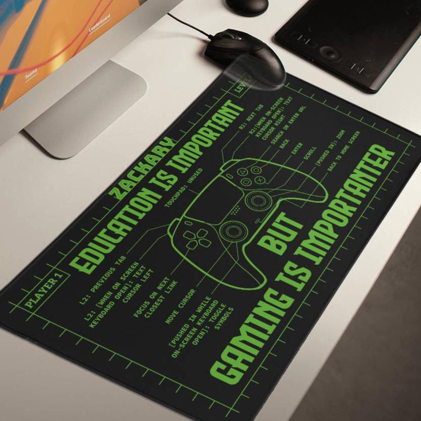 Personalized Gaming Mat, gift for Him , Gift for Her