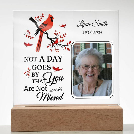 Not a Day Goes By, Memorial Acrylic Plaque, Personalized