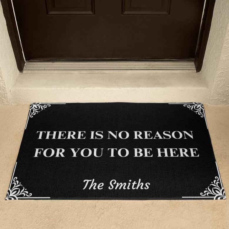 Personalized Funny Doormat, Halloween Decor