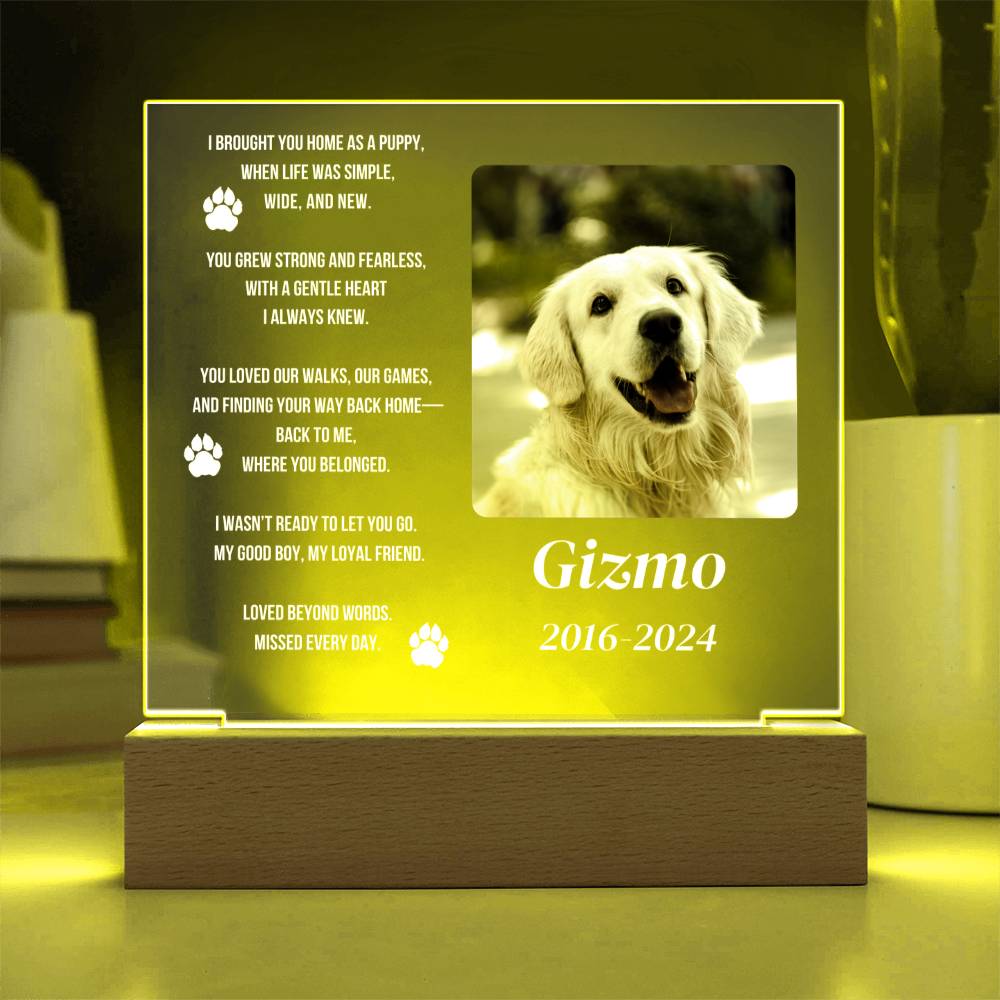 Pet Memorial Plaque