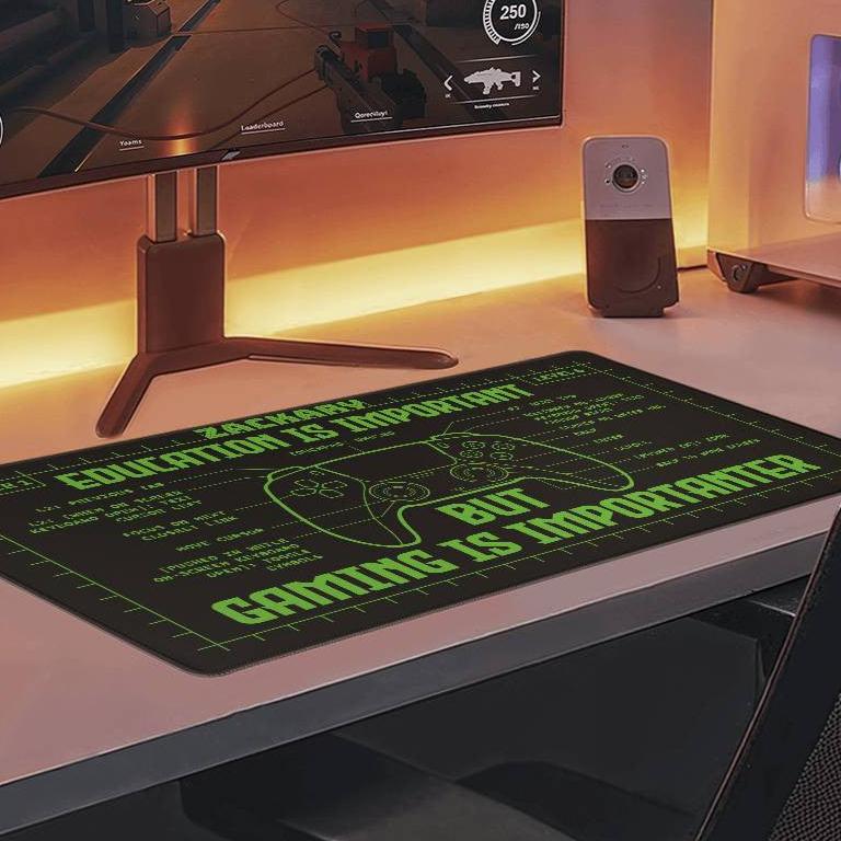 Personalized Gaming Mat, gift for Him , Gift for Her