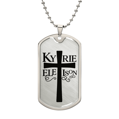 Kirie Eleison Dog Tag