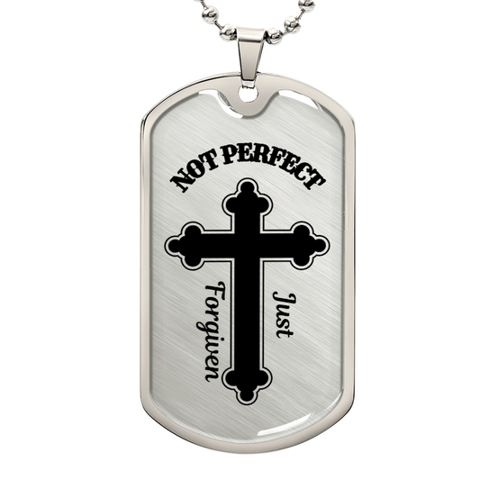 Just Forgiven Dog Tag