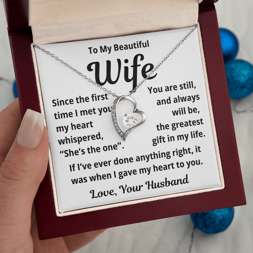 To my Wife, You are the One in my Life, Necklace