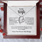 To my Wife, My Tomorrow, Forever Love Necklace