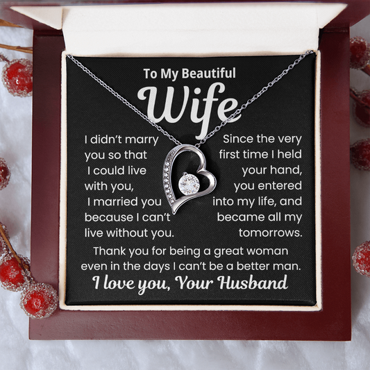To my Wife, You Are my Strength , Necklace