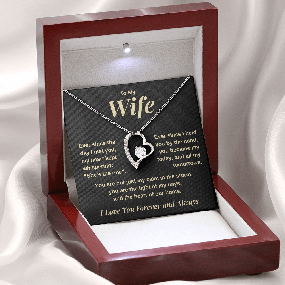 To my Wife, Whisper of my Heart, Forever Love Necklace