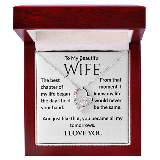 Best Chapter, Cubic Zirconia With Heart Necklace