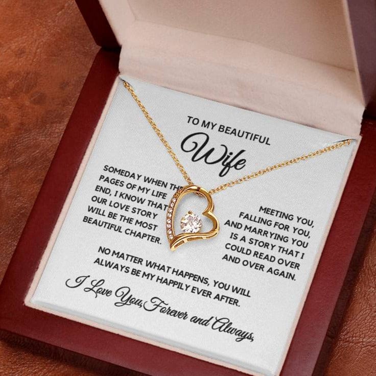 To my Beautiful Wife, Forever Love Necklace