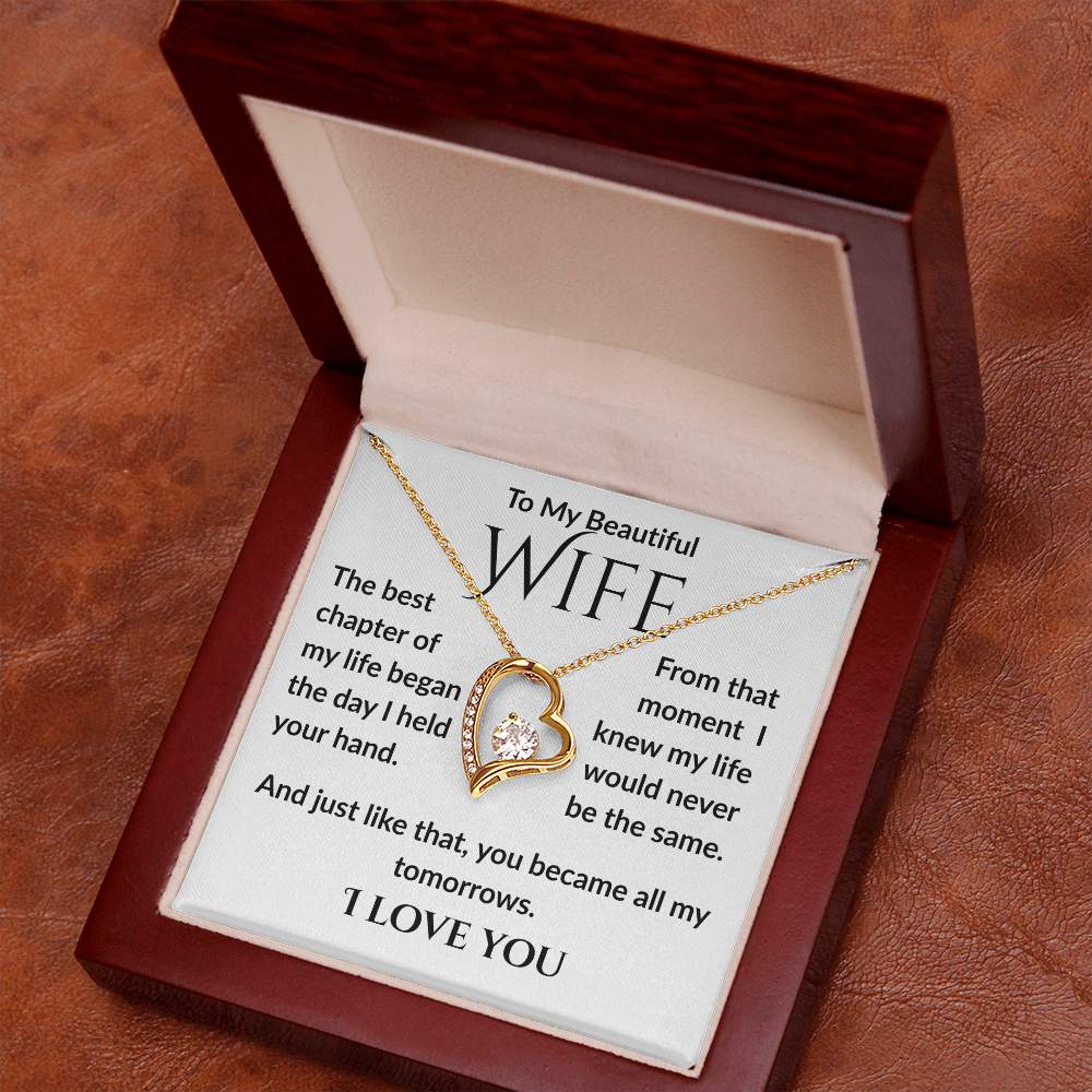 Best Chapter, Cubic Zirconia With Heart Necklace