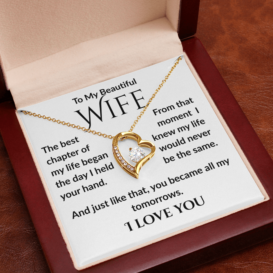 Best Chapter, Cubic Zirconia With Heart Necklace