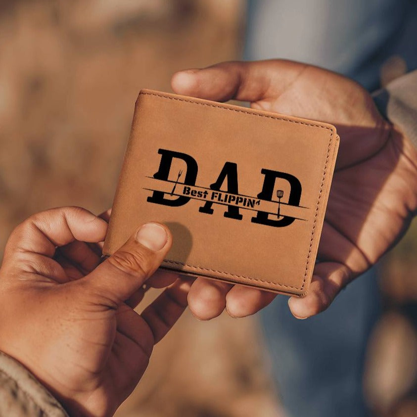 Best Flippin' Dad, Leather Wallet